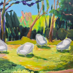 Annette Girke, White Loungechairs